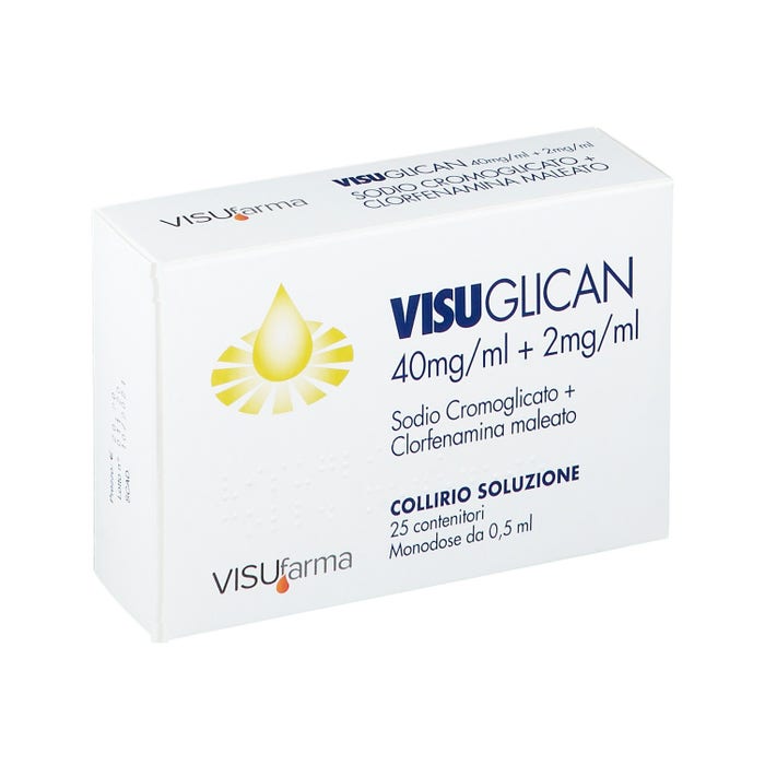 Visuglican 40mg/ml + 2mg/ml collirio 25 Monodose 0,5 ml