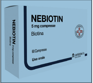 Nebiotin  5 mg compresse  biotina