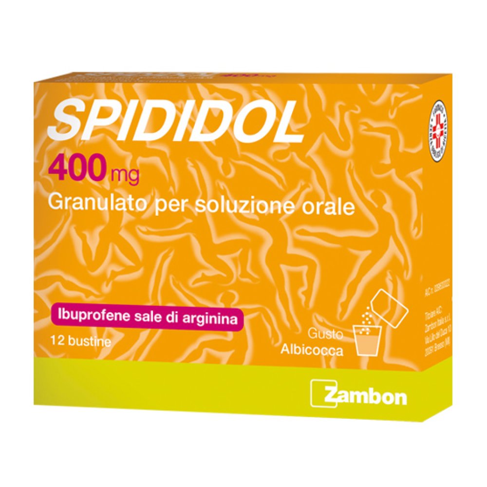 Spididol Granulato Orale 12 Bustine 400mg Albicocca