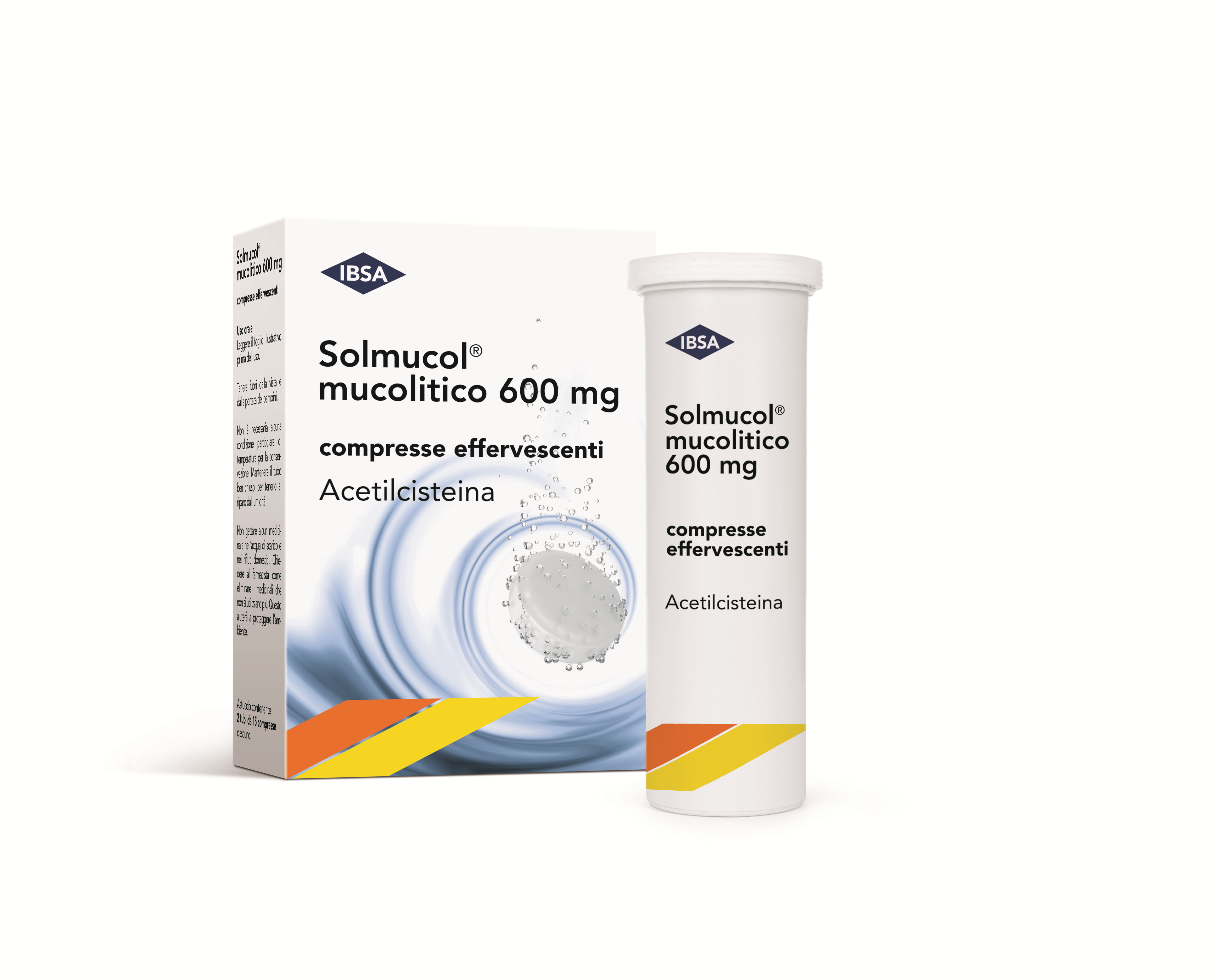 Solmucol mucolitico 600 mg compresse effervescenti  acetilcisteina