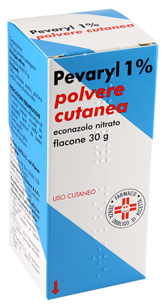 1% polvere cutanea flacone 30 g