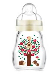 Mam Feel Good Biberon In Vetro Capacità 170Ml Colore Neutro, 1 Pezzi-image