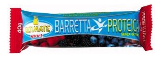 Ultimate italia barretta proteica frutti rossi 40 g