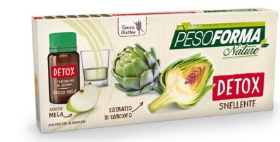 Pesoforma Nature Detox Integratore Detossificante Gusto Mela 6 Flaconcini-image