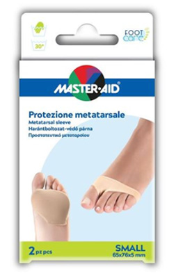 Protezione master-aid per metatarso in tessuto elastico e gel s 1 paio