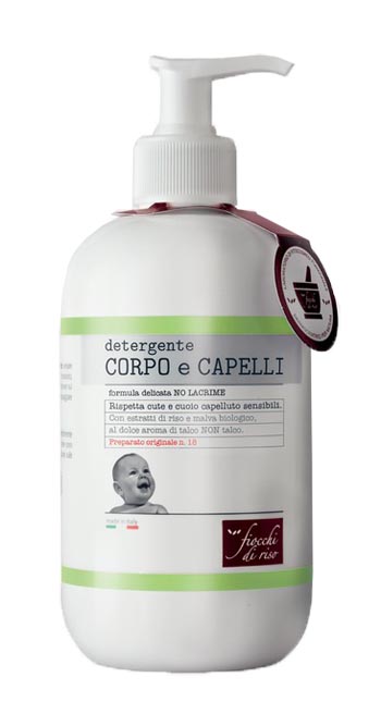 Corpo/capelli talco fiocchi di riso 400 ml