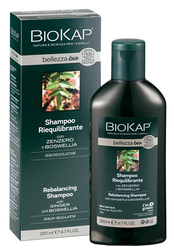 Biokap bellezza bio shampoo riequilibrante cosmos ecocert 200 ml