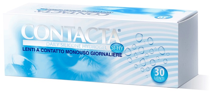 Lente a contatto monouso giornaliera contacta daily lens silicone hydrogel -4,00 30 pezzi
