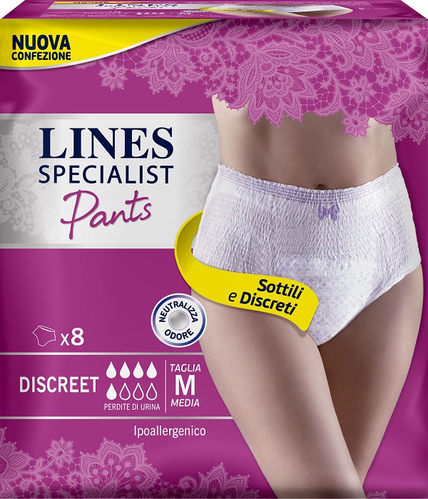 Lines specialist pants discreet m farma 8 pezzi