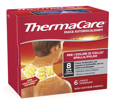 Thermacare Fasce autoriscaldanti a calore terapeutico collo/spalla/polso 6 pezzi