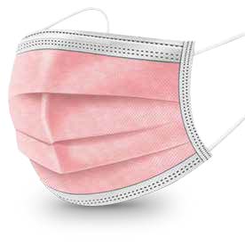Mascherina chirurgica 360mask02/r rosa 10 pezzi
