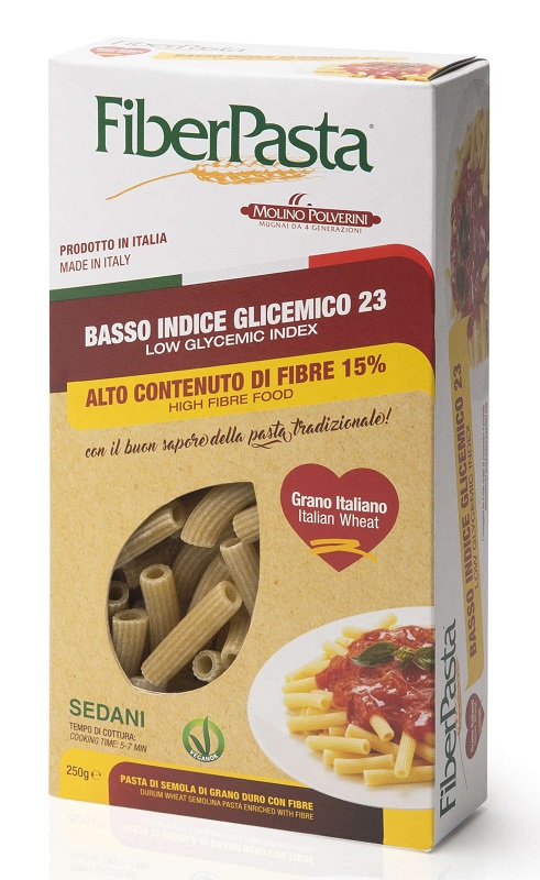 Fiberpasta sedani basso indice glicemico 250 g