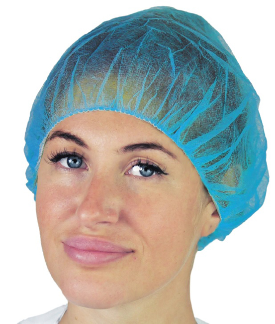 Cuffia tonda in tnt polipropilene elastico circolare diametro 53 cm codice colore azzurro 100 pezzi