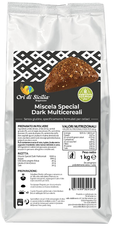 ORI DI SICILIA MIX SPECIALE DARK MULTICEREALI 1 KG