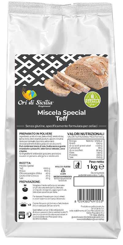 ORI DI SICILIA MIX SPECIALE TEFF 1 KG