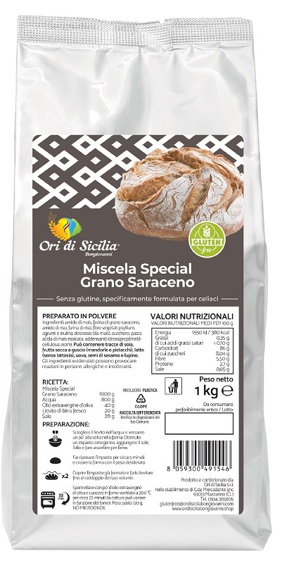 ORI DI SICILIA MIX SPECIALE GRANO SARACENO 1 KG