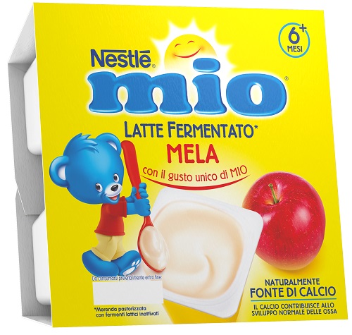 MIO MERENDA LATTE FERMENTATO MELA 4 PEZZI DA 100 G