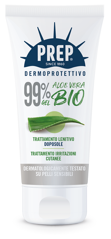 PREP DERMOPROTETTIVO 99% GEL ALOE VERA BIO TRATTAMENTO LENITIVO DOPOSOLE IRRITAZIONI CUTANEE 150 ML