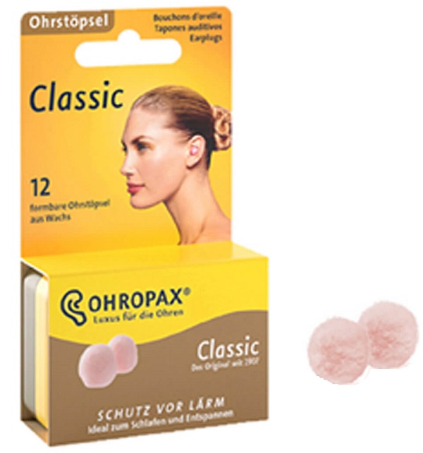 Tappo auricolare ohropax cera 12 pezzi