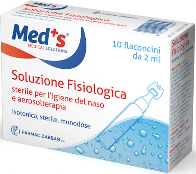 Meds soluzione fisiologica sterile astx10 fl 2ml