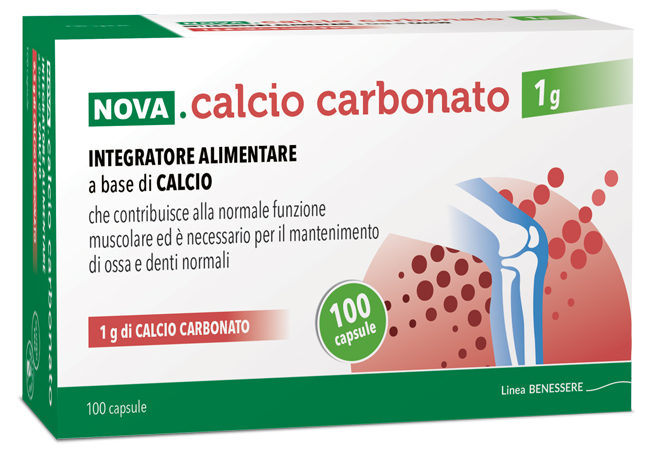 Calcio carbonato 100 capsule