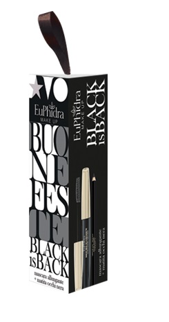 Euphidra cofanetto black is back 1 mascara allungante + 1 mini matita nera