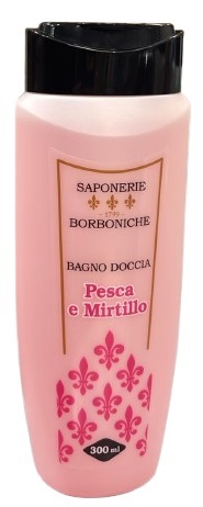 Saponerie borboniche bagno doccia pesca e mirtillo 300 ml