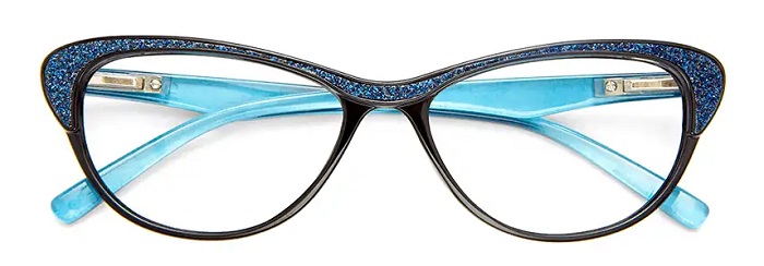 Occhiale da lettura premontato twins platinum ginevra blu +3,50