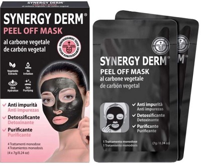 Synergy derm peel off mask 4 trattamenti monodose 7 g