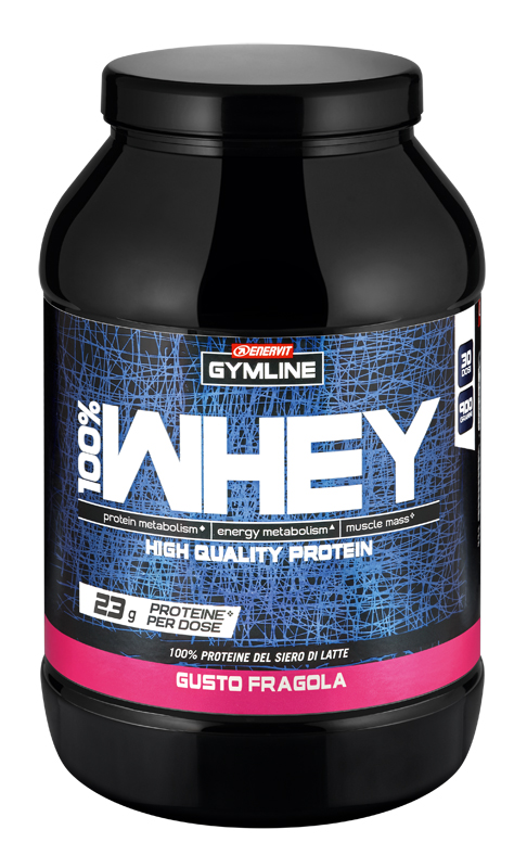 Gymline 100% whey concentrate fragola 900 g