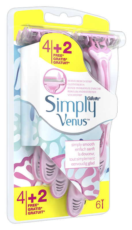 Gillette venus simply 4 pezzi + 2 gratis