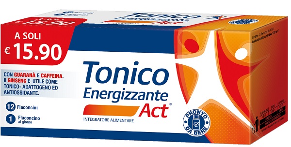 Tonico energizzante act 12 flaconcini 10 ml