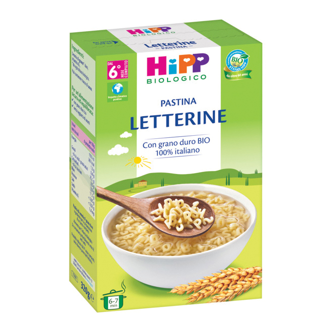 HIPP BIO PASTINA LETTERINE 320 G