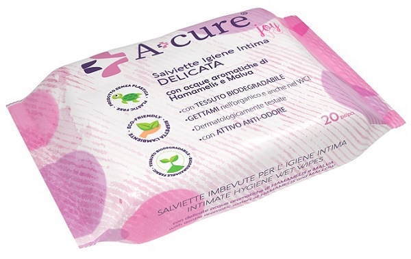 A+cure igiene intima delicata 20 salviette pocket maxi