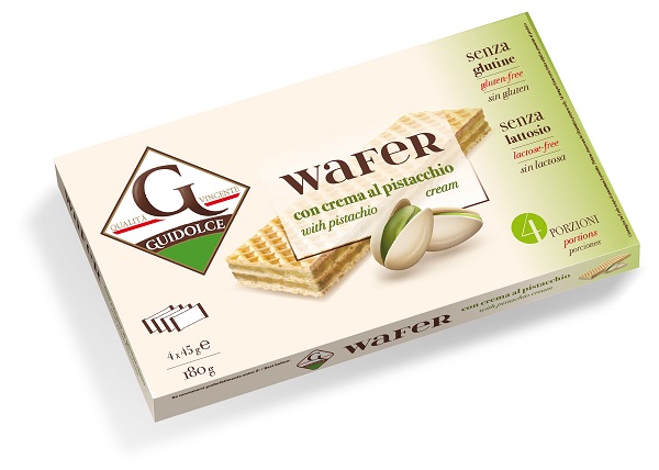 Wafer con crema al pistacchio 180 g