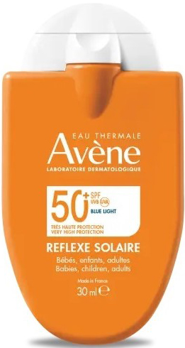 Eau thermale avene reflexe solaire spf50+ bebe bambini adulto 30 ml