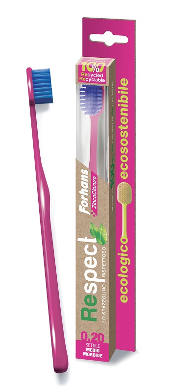 Forhans respect spazzolino ecologico 0,20 setole medie morbide