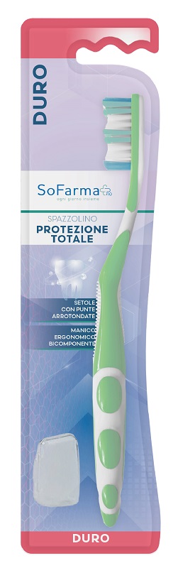 Sofarmapiu' spazzolino total protection setole dure