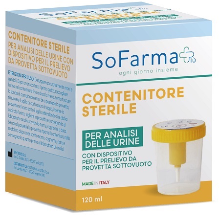 Sekur tainer contenitore urina sofarmapiu' da 120 ml