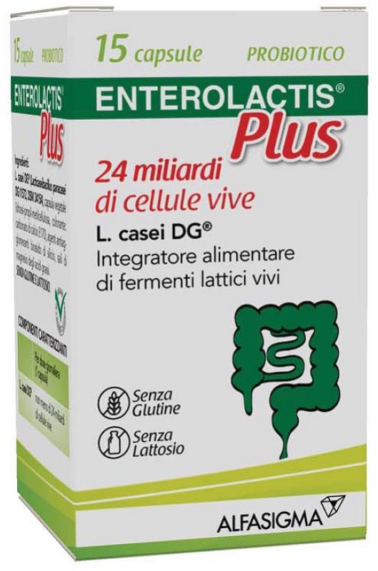 Enterolactis plus 15 capsule 24 miliardi di cellule vive