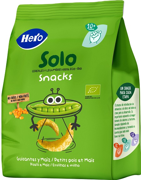 Hero solo snack piselli e mais 100% bio 40 g