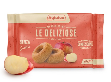 Agluten deliziose alle mele 4 pezzi 220 g