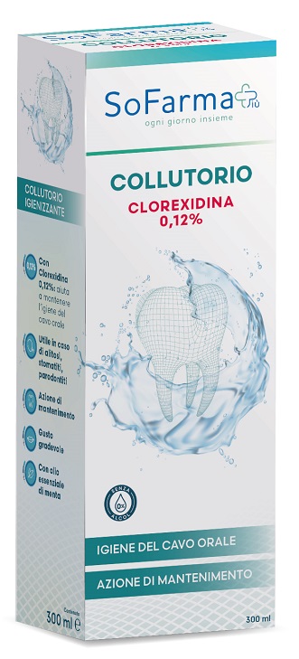 Sofarmapiu' collutorio clorex 012 300 ml