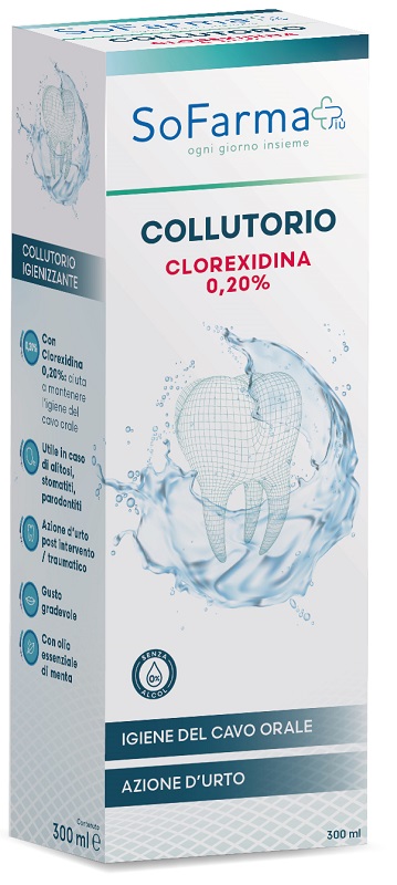 Sofarmapiu' collutorio clorex 020 300 ml