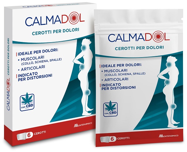 Calmadol Cerotti Con Cbd Per Dolori Muscolari E Articolari 6 Pezzi-image