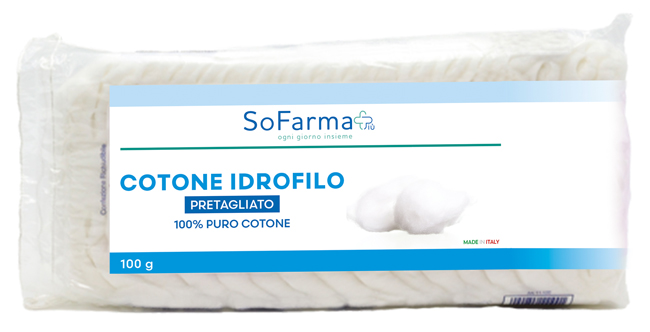 Sofarmapiu' cotone idrofilo pretagliato 100 g