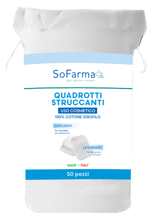 Sofarmapiu' quadrotti struccanti 50 pezzi
