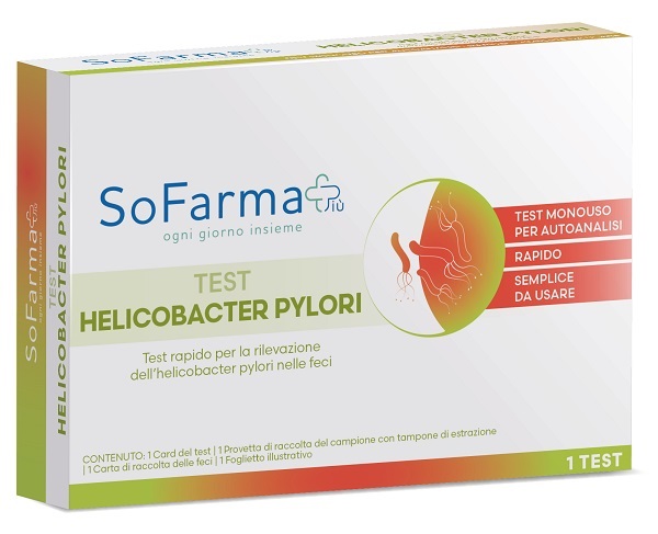Sofarmapiu' test autodiagnostico helicobacter pylori
