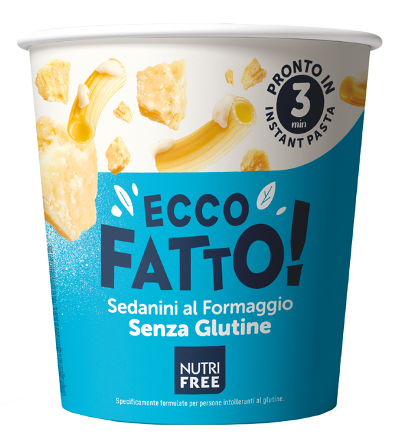 Nutrifree ecco fatto sedanini al formaggio 70 g