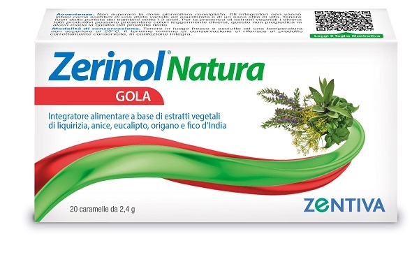 Zerinol natura gola 20 caramelle balsamiche
